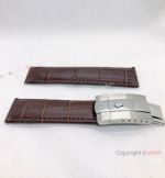 Replacement Rolex Brown Leather with Silver Buckle 20mm